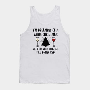 White Christmas Wine Tank Top